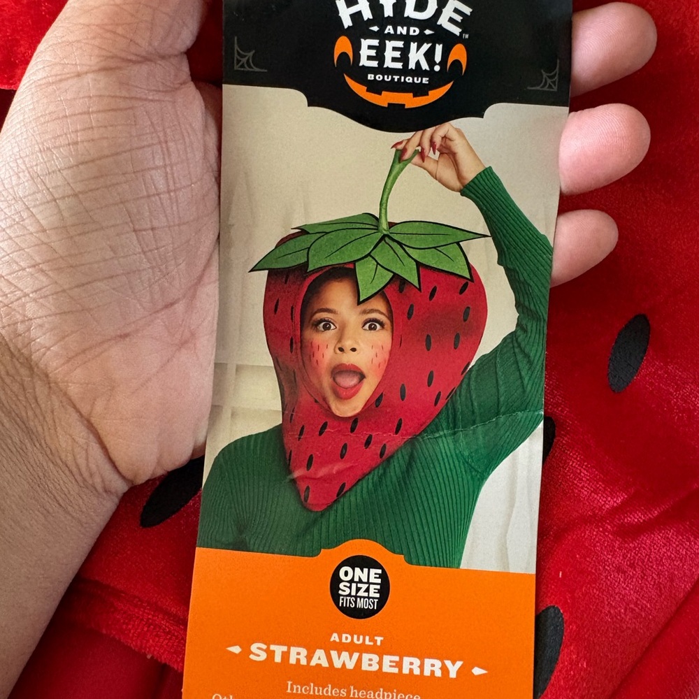 Sold - Hyde and Eek! Strawberry Costume for Women - Red